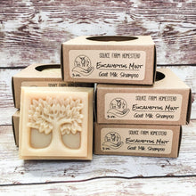 Load image into Gallery viewer, Solace Farm Homestead shampoo bars zero waste sustainable Knoxville eucalyptus mint
